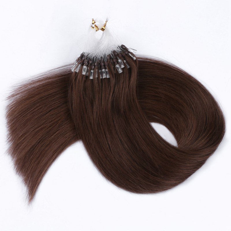 Wholesale Micre Loop / Micro Ring Beads Virgin Remy Hair Extensions Straight Micro Ring Loop Hair